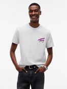 Tommy Jeans Signature Back Logo Jersey T-Shirt in Light Grey image