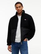Tommy Jeans Teddy Fleece Jacket in Black image