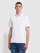 Farah Blanes Slim Fit Organic Cotton Polo Shirt - White