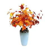 Autumn Maple Leaves Artificial Plant for Indoor/Outdoor with Vase image