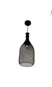 Industrial Mesh Pendant Ceiling Light - Black Basket Design image