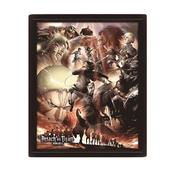 ATTACK ON TITAN 3D LENTICULAR FRAMED PICTURE