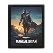 STAR WARS THE MANDALORIAN 3D LENTICULAR FRAMED PICTURE