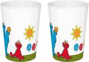 SESAME STREET VINTAGE KIDS 330ml BEAKER 2 PACK