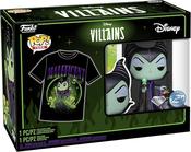 Villains Funko Maleficent Diamond Collection - Funko Pop And T Shirt - Size L