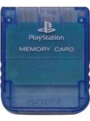 Playstation 1 Memory Card - Island Blue image