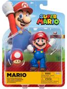 World of Nintendo Super Mario -  Mario With Super Mushroom Figure image