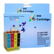 COMPATIBLE EPSON INK CARTRIDGES T1281/82/83/84 BK/C/M/Y *4 MULTIPACK image