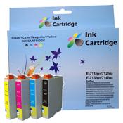 COMPATIBLE EPSON INK CARTRIDGES T0711/12/13/14 BK/C/M/Y *4 MULTIPACK image