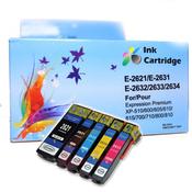 COMPATIBLE EPSON INK CARTRIDGES T2621/31/32/33/34 BK/PB/C/M/Y *5 MULTIPACK image