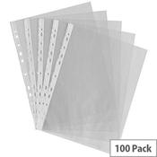 Whitebox Pockets Multi Punched 60 Microns A4 Clear [Pack 100] image