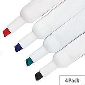 Whiteboard Marker Chisel Tip Assorted Pack of 4 image
