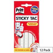 Pritt Sticky Tac White 83 Tacs Pack 12 image