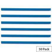 New ProductDurable Spine Bars for 60 Sheets A4 Capacity 6mm Blue 2931/06 Pack 50