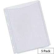 Q-Connect Full Cover Expanding Punched Pocket A4 Pack of 5 KF00138 image