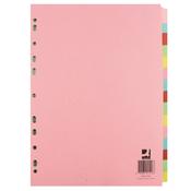 15-Part Subject Divider A4 Multipunched Assorted Colour Q-Connect KF01516 (Copy) image
