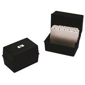 Q-Connect Card Index Box Black image