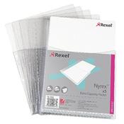 Rexel Extra Capacity A4 Punched Pocket Half Front A4 Pack 5 image
