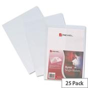 Rexel Nyrex Single Wallet with Inside Pocket A4 Clear Pack 25