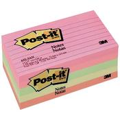 Post-it 76 x 127mm Sticky Notes Lined Assorted 5 x 100 Sheets - Cape Town Collection image