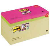 Post-it Super Sticky Notes Canary Yellow 76 x 76mm 90 sheet Pack of 18 654SS-P14CY+4C image