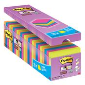 Post-it Notes Super-Sticky 76 x 76mm Assorted Value Pack (24 Pack) 654-SS-VP24COL-EU image