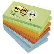Post-it Recycled Notes Pad 76x127mm Pastel Colours Pack 12 image