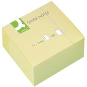 Q Connect Quick Note Cube 76x76mm 400 Sheets Yellow KF01346 image