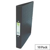 Q-Connect Black A4 2-Ring Polypropylene Binder Pack of 10 KF02005 image