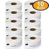 Compatible Dymo S0722520 11352 White Labels 25 x 54mm 500 labels Pack of 10 image