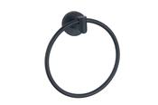 Melbourne Matt Black Towel Ring image