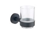 Melbourne Matt Black Tumbler &amp;amp; Holder
