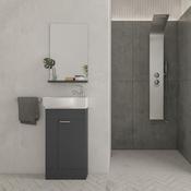 Minimo Anthracite Cloakroom Unit