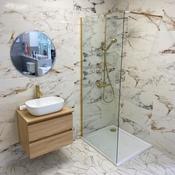 Brass Profile Kit for Wet Room Glass