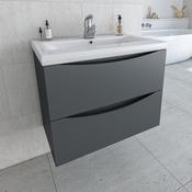 Iona Slim Wall Unit Dark Grey 80CM