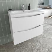 Iona Slim Wall Unit White 80CM