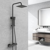 Tailored Matt Black Square Shower