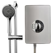 Triton Aspirante Electric Shower 9.5kW - Brushed Steel
