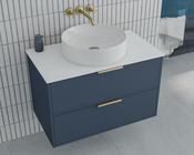 Valentia Wall Unit 80 cm w/counter top - Indigo Blue