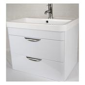 Ferrovia Gloss White Wall Cabinet &amp;amp; Basin image
