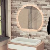 Olive Semi-Circle LED Mirror 700 x 800 image