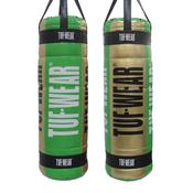 Tuf Wear Balboa 4FT Quilted Punchbag Green/Gold image