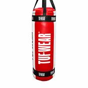 Tuf Wear Balboa 4FT Straight Punch Bag Red/White image