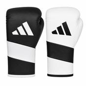 Adidas AdiSpeed Pro Boxing Gloves Black &amp;amp; White Laces image