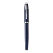 parker im fountain pen blue chrome trim medium nib image