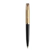 parker 51 ballpoint black gold top image
