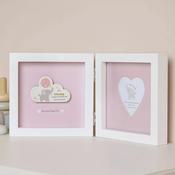 Hello baby folding frame - girl image