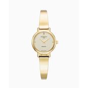 roamer elegance diamond round gold plated gold dial watch image
