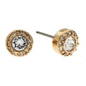 cachet rose gold crystal stud earrings image