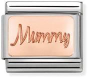 Nomination Rose Gold Engraved Plate Mummy Charm